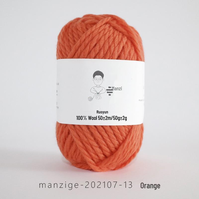 100% reine Wolle Grobgarn zum Handstricken von Mänteln, Schals und Pullovern - 5 mm dick