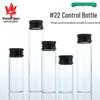 22mm Schwarze Aluminiumkappe Glasfläschchen für gefriergetrocknetes Pulver, Tinte oder Kapselverpackung.