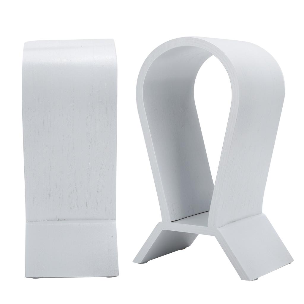 Headphone Holder Integrated Curved Display Stand for Bluetooth Headset Storage AccessoryWhite