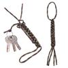 1/2pcs Camping Corn Knot Nylon Chain Tool Keychain DIY Tools Falling Paracord Rope Ornaments 7 Strands Ropes Knife Pendant