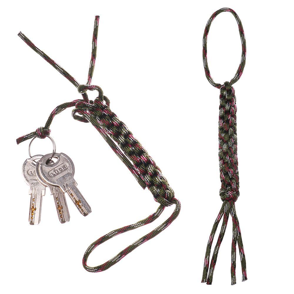 1/2pcs Camping Corn Knot Nylon Chain Tool Keychain DIY Tools Falling Paracord Rope Ornaments 7 Strands Ropes Knife Pendant
