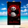 Quick Dry Beach Towel Kung Fu Panda Pattern, Lightweight Absorbent Towel for Pool Beach Vacation Use