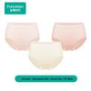 Women's 7A Antibacterial Cotton Mesh Quick-Dry Underwear 3-Pack