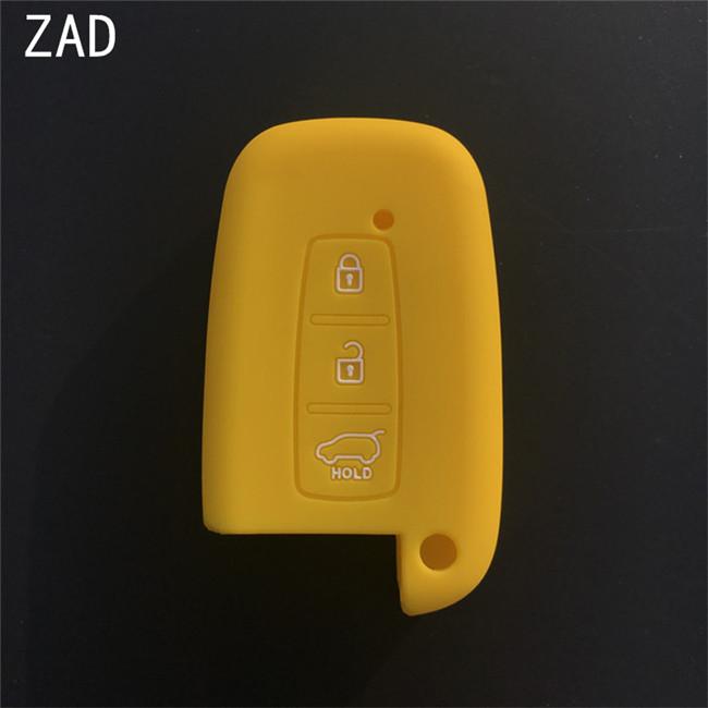 ZAD 3 Buttons Silicone Car Key Case Cover for KIA K5 K4 K3 K2 Rio Sportage Cerato Sorento Forte Carens Smart Key Car Key Case