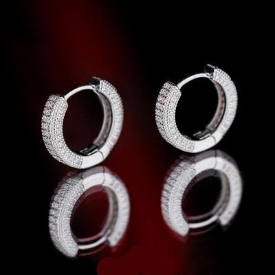 Diamond High-end Men's Earrings Light Luxury Spring and Summer Stud Earrings Fashion Jewelry