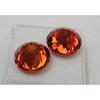 Stunning Natural Padparadscha Sapphire 21-22 Ct Round Cut Pair Loose Gemstone