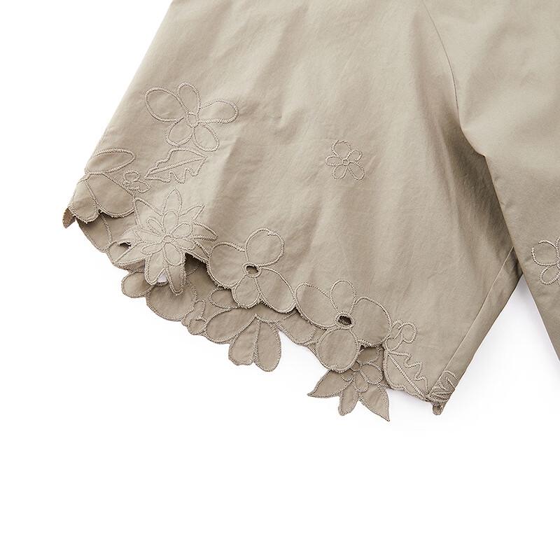 JNBY Loose Fit Round Neck Cotton Shirt