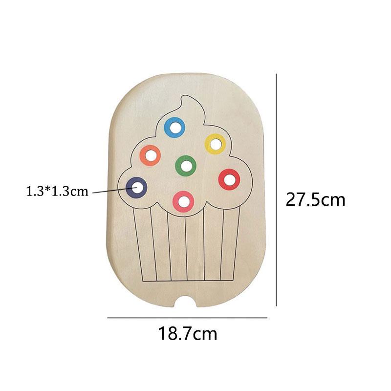 Montessori Sensory Bin Tools Table Game Wooden Tray Sorter Fine Motor Training Parish Color Matching Activity Games For Children