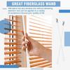 2 Pcs White Blinds Stick Alloy Curtain Stick Window Blind Alloy Hook  Replacement Parts