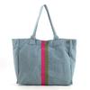 Cuco Dubbelgevoerde Canvas Tote Bag (A4-formaat), 2513111031, Denim (090)