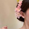 Sakura Hair Accessories Pink Hair Grasp New Flower Hairpin  for Bun Side Updo