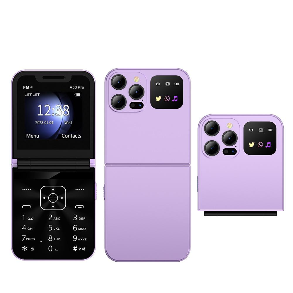 Dual Card Mobile-phone Folding Flip Phone for The Elderly Mobile Phone Flip Phone Button Mobile Phone