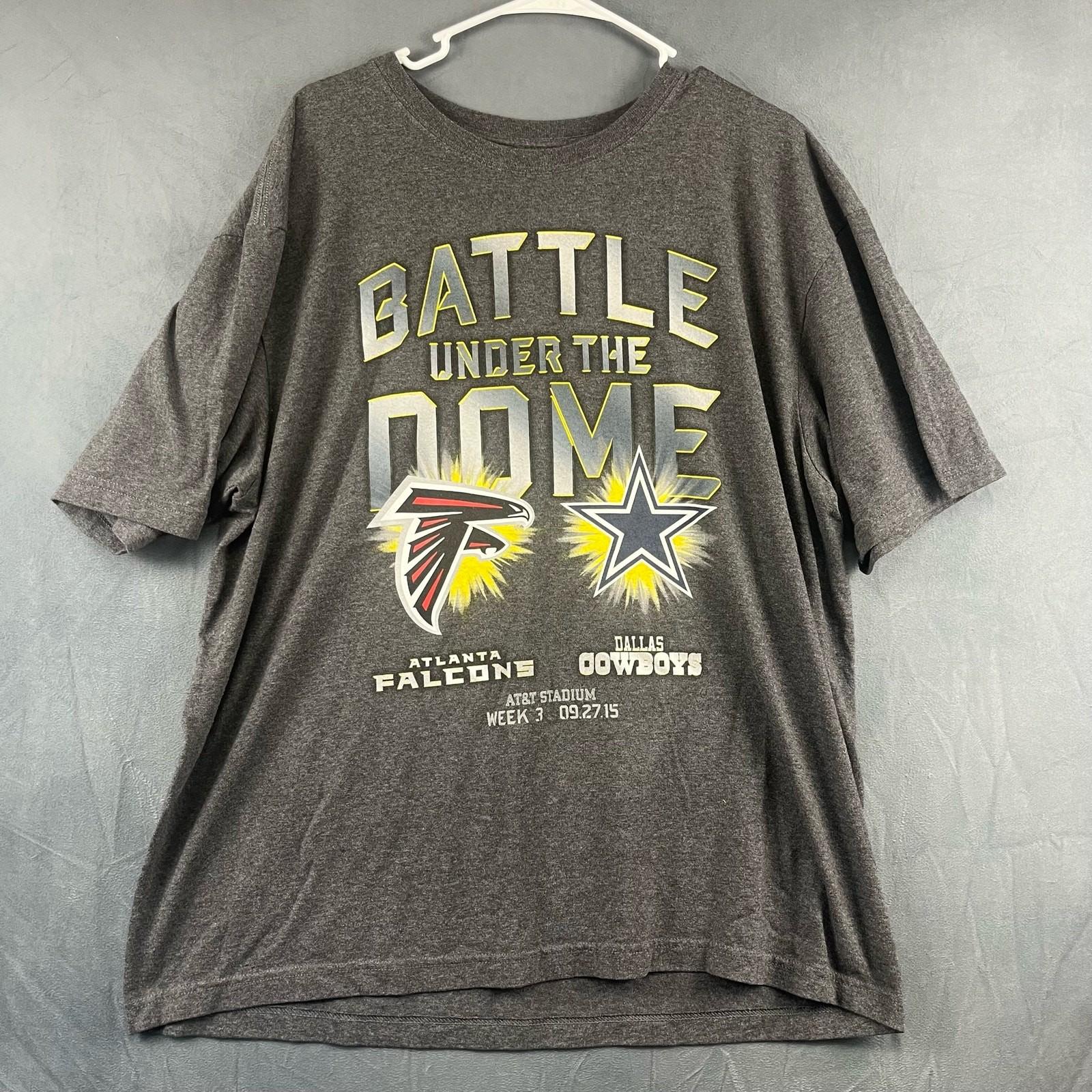 Battle Under the Dome 2015 XL Shirt Atlanta Falcons Dallas Cowboys AT&T Stadium S