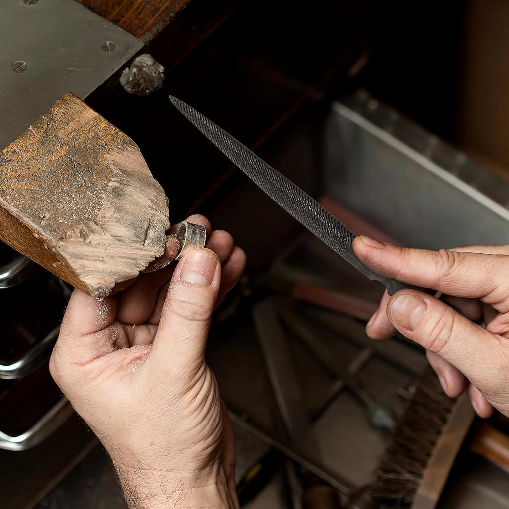 8palcové pilníky na vosk, oboustranný nástroj na pilování vosku pro vyřezávání a pilování, půlkulatý plochý a půlkulatý design