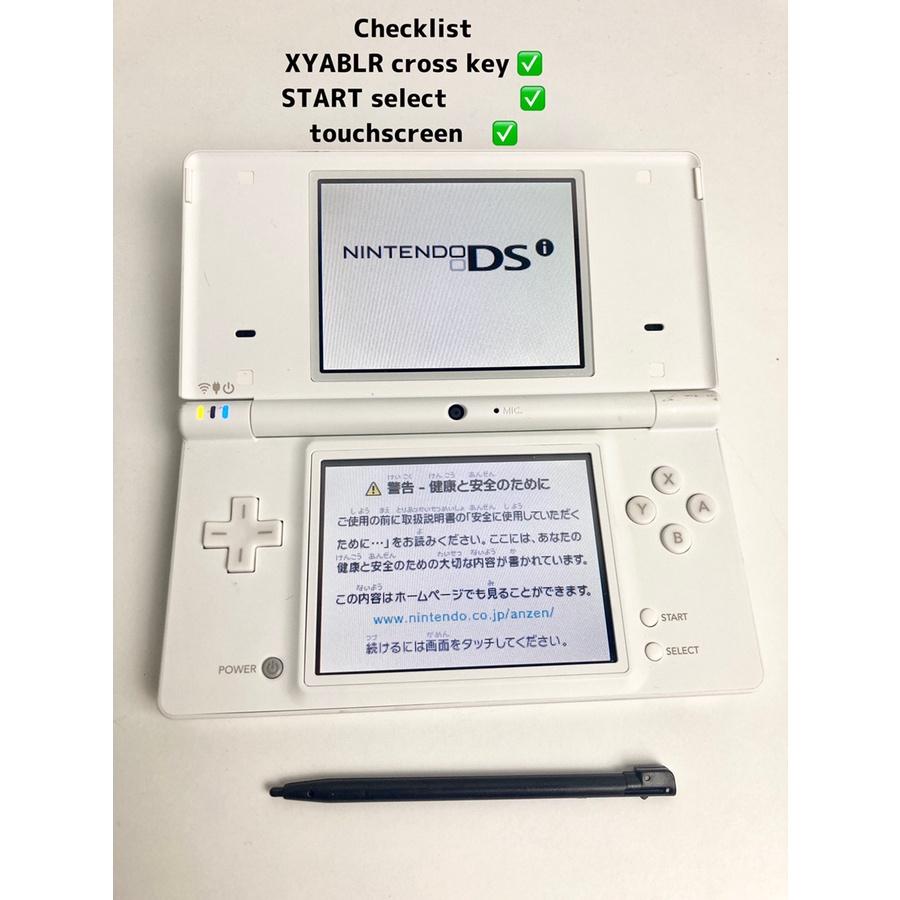 Nintendo DSi TWL-001 (Bílý) S konzolí Stylus Testováno Funkční Boot Potvrzen