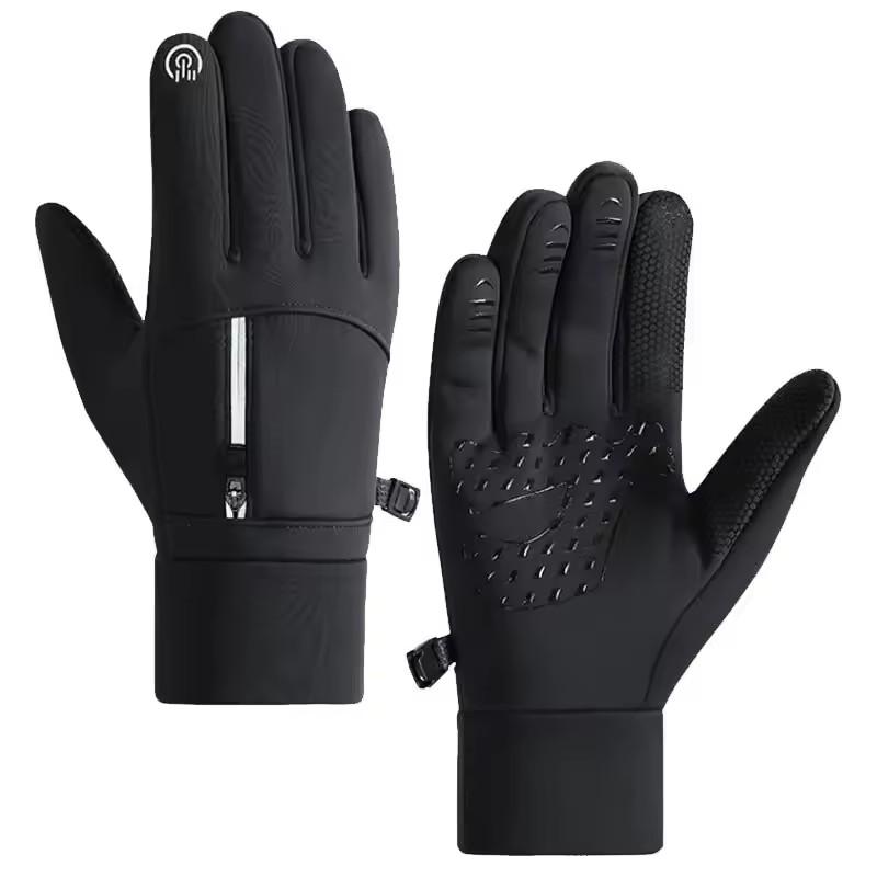 Winter Cycling Windproof Warm Gloves Waterproof Outdoor Bike Skiing Hiking Motorcycle Riding Gloves For Touch Screen Full Finger