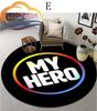 Cartoon My Hero Academia patternCarpet Round Carpet Home Decor Anti-slip  Area Rug {Customize Your Picture}