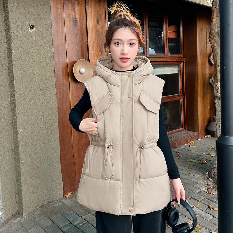 New waist slim small down cotton vest jacket women's casual loose versatile vest vest vest