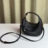 Cowhide crescent bag handbag underarm bag 2025 new casual shoulder bag messenger bag first layer women's bag mini
