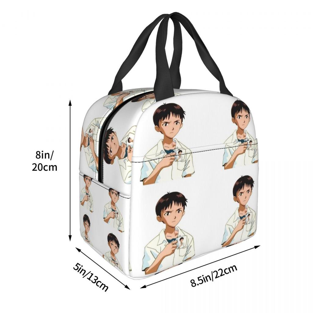 Cup Of Shinji Insulated Lunch Bag for Kids School Cooler Thermal Food Box Tote Portable Lunch Boxes Container