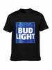 Bud Light Summer Basic Casual Short Cotton TShirt