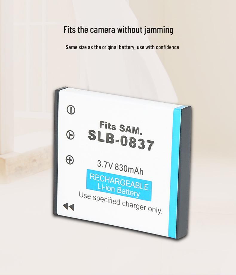 SLB-0837 Battery for Samsung i-Series and NV3 Digital Cameras