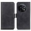 For OnePlus 11 5G Phone Cover Magnetic Wallet Foldable Stand Anti-dust Cowhide Texture PU Leather Case