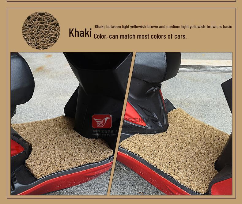 Waterproof, Wear-Resistant Silk Ring Foot Mat for Niu M1 Electric Vehicle