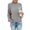2025 Women's High Neck Loose Pullover Sweater - Autumn/Winter Plus Size European & American Style