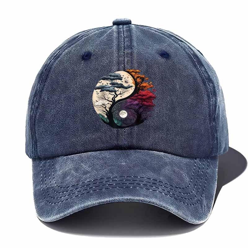 Stylish Yin Yang Hat Stylish Baseball Cap with Yin Yang Symbol  Black Green Brown Gray OptionsAppropriate for Any Season