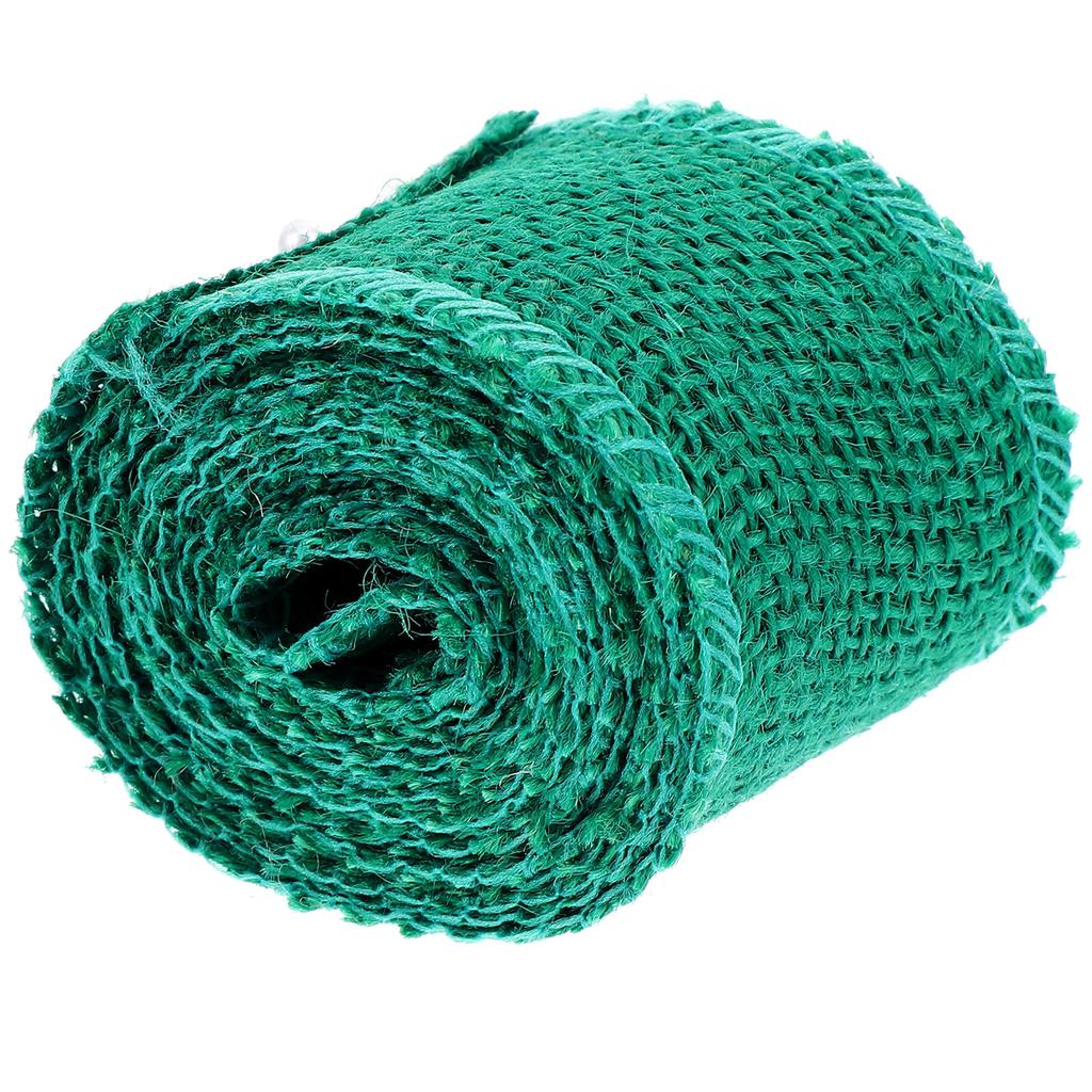 Christmas Decoration Green Burlap Ribbon Roll Jute Length 2M Width 6Cm Natural Rustic Ribbon for Wedding Crafts Wreaths