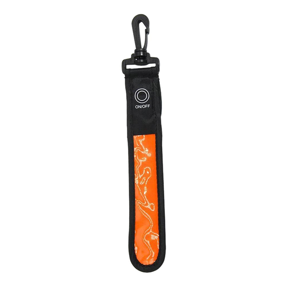 

LED Luminous Backpack Warning Light Night Outdoor Cycling Running Safety Warning Signs Camping Trip Party Bag Decoration оранжевый