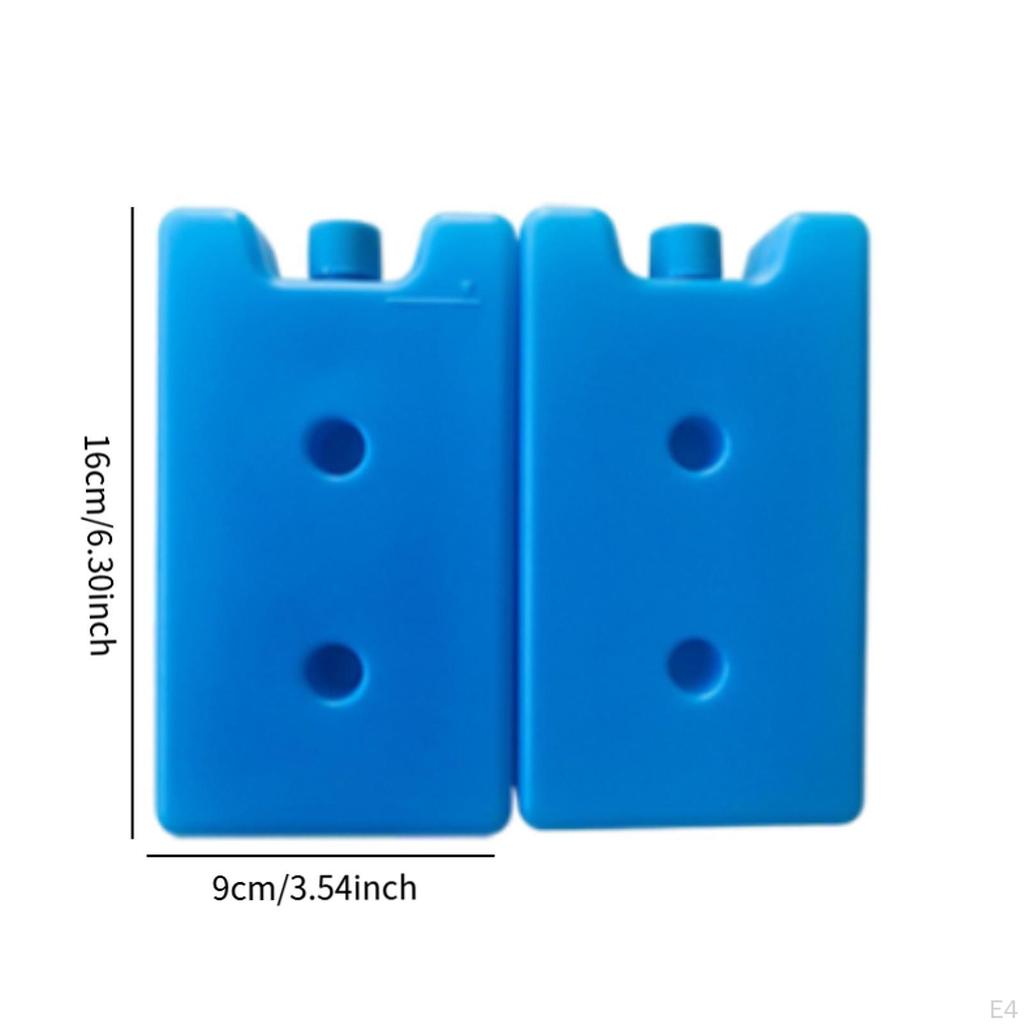 6 Pack Ice Blocks for Travel Freezer Use, Ideal Picnics And Camping