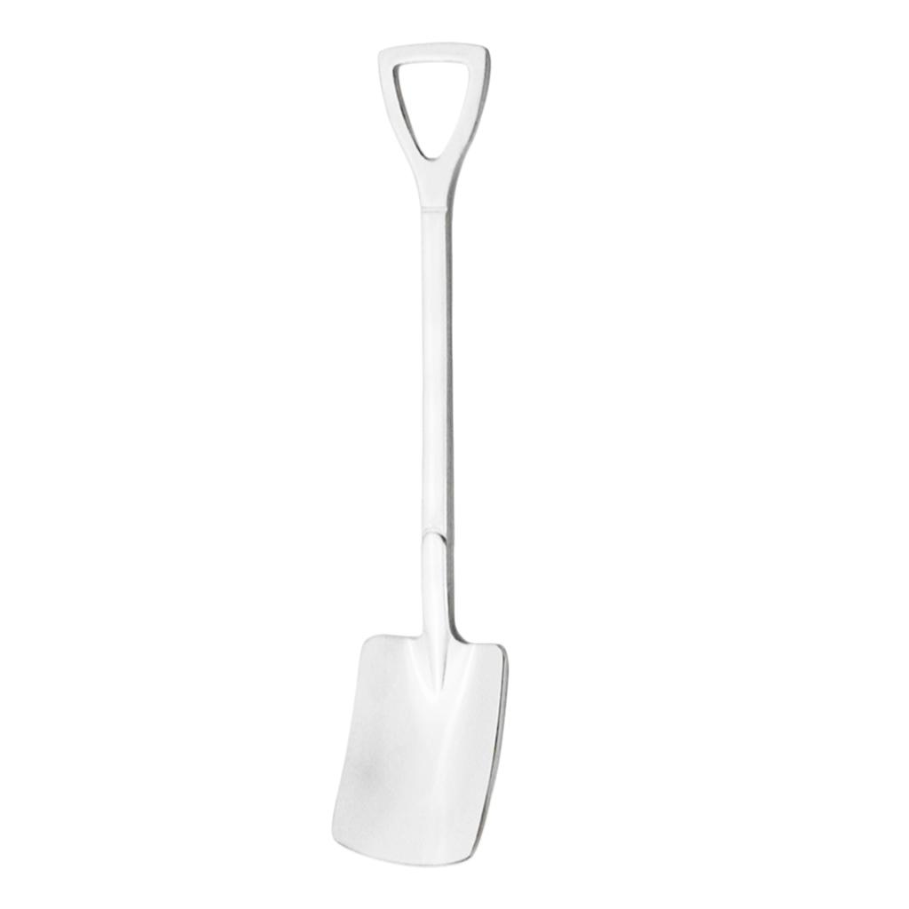 Rainbow Stainless Steel Shovel Spoon Set Ice Cream Stirring Spoon Tool Creative Teaspoon Dessert Coffee Spoon Party Cutlery Set