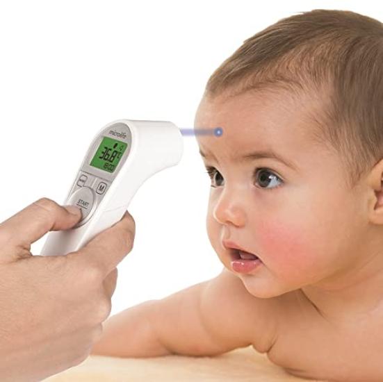 AS ONE Thermometer NC200 Armpit Conversion with Distance Sensor for High Accuracy 1 Second Measurement with Storage Case Non-contact