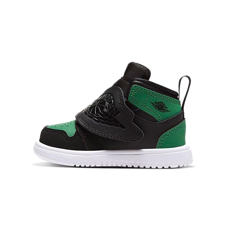 (TD) Air Jordan 1 Sky  Black Green  Baby BQ7196-003 EU 25