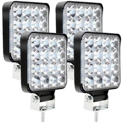 Car LED 4 X LED Work Light 12V 24V Work Light 16 LED 48W, Off-road Work Lights Depth &;eacute7
