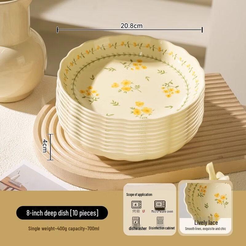 Cartoon Style Ceramic Rice Bowl Set