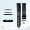 Curved mouth layer cowhide watch strap women for Original CARTIER BALLON BLEU DE CARTIER W69016Z4 WJBB0033 HIPINE men watchband