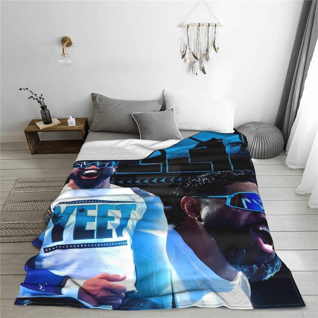 JEY YEET USO Wrestling Hřejivá deka Dětská plyšová přehozová deka Vtipný přehoz na pohovku Křeslo Flanelová přikrývka Potah na rozkládací pohovku