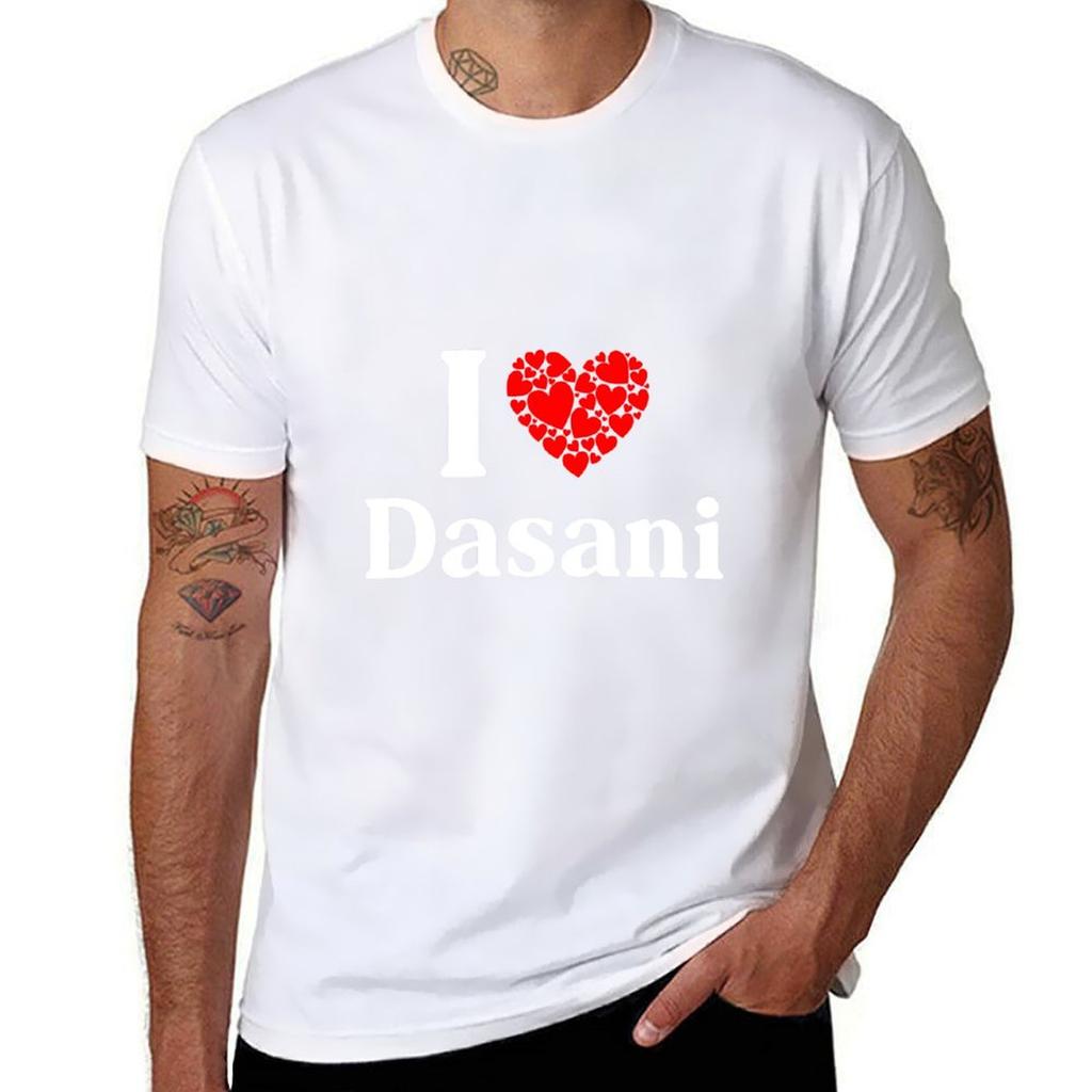 Dasani Heart - I Love Dasani T-Shirt Cotton T Shirt Man Man Tshirt T Shirt Man Plain T-Shirt