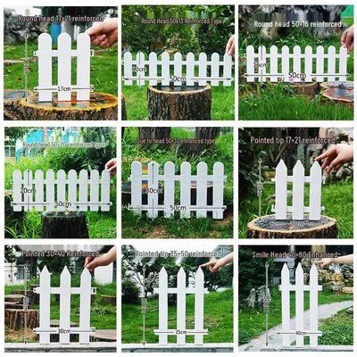 White Plastic Fence for Indoor/Outdoor Courtyard, Villa, Campus, or Garden Decoration