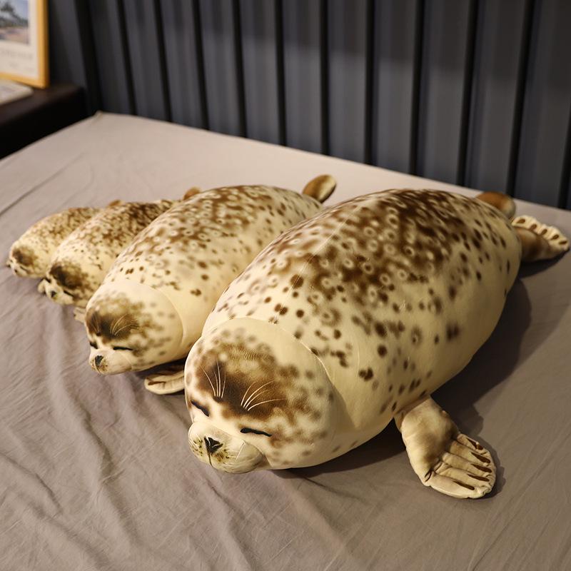 Spotted Seal Plush Toy - Large Marine Life Ragdoll Pillow