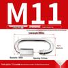 304 Stainless Steel Quick Link Carabiner Chain Connector with Maillon Lock