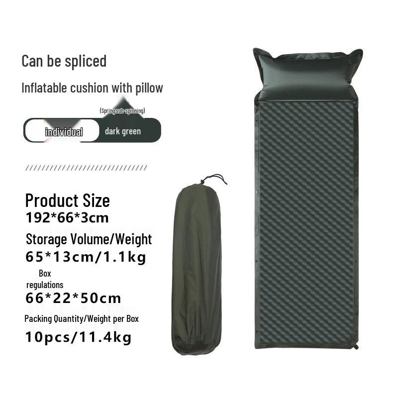 Double Camping Inflatable Mattress Pad for Tent or Home