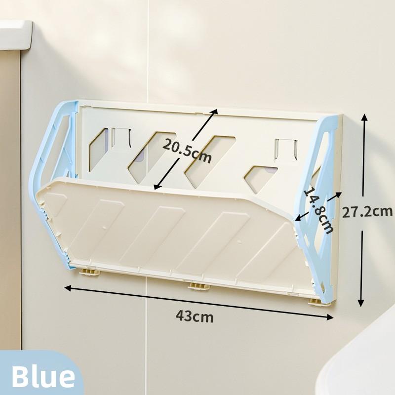 1PC Household Simple Folding Wall-mounted Shoe Rack No Punching Anti-theft Door Storage Wall-mounted Bathroom Slipper Rack