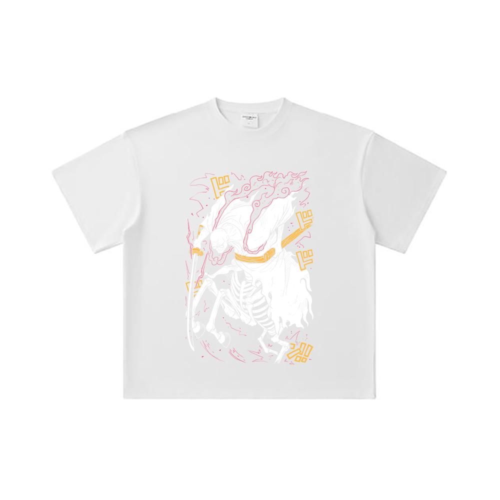 260 GSM Double Yarn 32 Count 100% Cotton One Piece V14 Nusjuro Print Unisex Heavy Cotton T Shirt