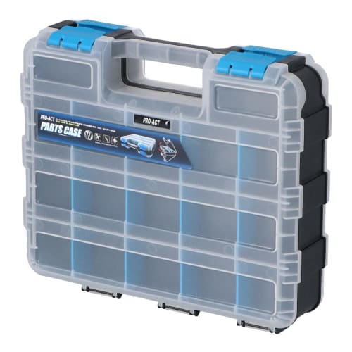 

Konan Original Double-Sided Parts Case, Blue, PAME-706, Size: Approx. 320mm W x 260mm D x 80mm H