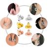 4Pcs Comfortable Earring Stoppers Secure Plugging Blocked Ear Backings Jewelry