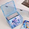 Photocard Storage Box Transparent Acrylic Photo Card Organizer Compartment Box Card Case Protector Container for Families